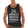 Vintage World'S Okayest Drummer Drum Kit Men Tank Top, trending gift Vintage World'S Okayest Drummer Drum Kit Men Tank Top, trending gift