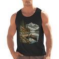 Women's Lakeside Canoe Cabin Escape Scene Men Tank Top, trending gift Women's Lakeside Canoe Cabin Escape Scene Men Tank Top, trending gift