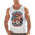 Backyard BBQ Dad Grill Boss Patriotic Fourth Of July Barbecu Men Tank Top, trending gift