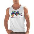 Peace Love Swim Tie Dye Swimmer Swimming Summer Trip Men Tank Top, trending gift