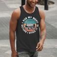 BBQ Dad Offset Smoker Pit Accessory I Rub My Meat Text Men Tank Top