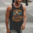 Bigfoot Legend Of The Grill BBQ Dad Father Day 2026 Men Tank Top