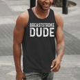 Breaststroke Swimming Dude Distressed Swim Swimmer Pool Men Tank Top