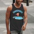 Cannonball Swimming Pool Fun Diving Diver Swimmer Cool Men Tank Top
