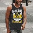 Canoe Beer Campfire Repeat Kayak Canoe Men Tank Top