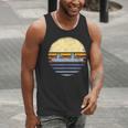 Canoe Canoeing Vintage Sunset Men Tank Top