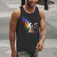 Drummer Silhouette Drum Kit Splatter Art Men Tank Top