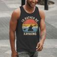 I'D Rather Be Kayaking Canoe Boating Vintage Kayak Men Tank Top