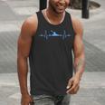 Kayaking Heartbeat Shirt Cool Canoe Boating Kayaks Men Tank Top