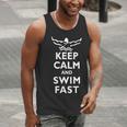 Keep Calm And Swim Fast Butterfly Swimming T-Shirt Men Tank Top Keep Calm And Swim Fast Butterfly Swimming T-Shirt Men Tank Top
