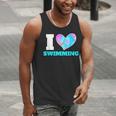 I Love Swimming Swimmer Swim Men Tank Top