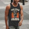 Man Myth Meat Smoker Legend BBQ Dad Men Tank Top