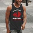 Muay Thai Boxing Teacher Kickboxing Martial Arts Instructor Men Tank Top