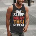 Muay Thai Fighter Eat Sleep Repeat Lifestyle Training Men Tank Top