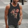 Muay Thai Fighter Southpaw Stance Minimal Silhouette Clean Men Tank Top