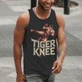 Muay Thai Fighter Tiger Knee Vintage Distressed Badge Men Tank Top