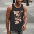 Muay Thai Fighter Touch Find Out Humor Warning Men Tank Top