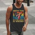 Muay Thai Because Murder Is Wrong Cat Meow Thai Men Tank Top Muay Thai Because Murder Is Wrong Cat Meow Thai Men Tank Top