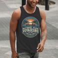 National Park Voyageurs Retro Sunset Canoe Paddling Badge Men Tank Top