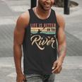 Rowing Canoe Kajak Life Is Better On The River Men Tank Top