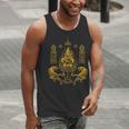 Sawadee Thai Traditional Sak Yant Thai Twin Tigers Muay Thai Men Tank Top