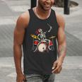 Skeleton Drummer Skull Drum Kit Halloween Sleeveless Men Tank Top