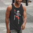 Skeleton Muay Thai Halloween Kickboxing MMA Fighter Costume Men Tank Top