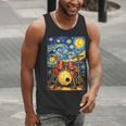 Starry Night Drum Kit Van Gogh Style Art Men Tank Top