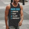 Swim Dad Drive Pay Clap Repeat Swimming Team Father Men Tank Top Swim Dad Drive Pay Clap Repeat Swimming Team Father Men Tank Top