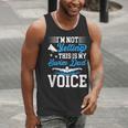 Swim Dad Voice Swimming Dad Of A Swimmer Father Men Tank Top