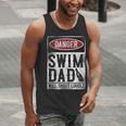 Swimming Swimmer DANGER Swim Dad Men Tank Top Swimming Swimmer DANGER Swim Dad Men Tank Top