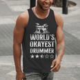 Vintage World'S Okayest Drummer Drum Kit Men Tank Top Vintage World'S Okayest Drummer Drum Kit Men Tank Top