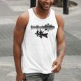 Canoe Silhouette Forest Lake Reflection Men Tank Top Canoe Silhouette Forest Lake Reflection Men Tank Top