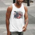 Drum Kit With American Flag Graphic For Musicians Men Tank Top Drum Kit With American Flag Graphic For Musicians Men Tank Top