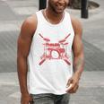 Drum Kit Percussion For Drummer Percussionist Musician Men Tank Top