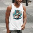 Drum Set Drumming Drummers Drum Kits Music Raglan Baseball Tee Men Tank Top