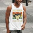 Drummer Better Timing Retro Vintage Sunset Drum Kit Graphic Men Tank Top Drummer Better Timing Retro Vintage Sunset Drum Kit Graphic Men Tank Top