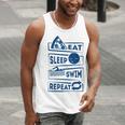 Eat Sleep Swimming Repeat Swimming Men Tank Top Eat Sleep Swimming Repeat Swimming Men Tank Top