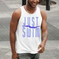 Just Swim Swimmer Swimming Men Tank Top