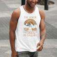 Kayak Kayak Vintage Mountains Canoe Kayak Raglan Baseball Tee Men Tank Top