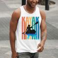 Kayaking Kayak Retro Art Canoe Raglan Baseball Tee Men Tank Top