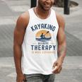 Kayaking Therapy Kayaker Canoe Paddle Lake River Men Tank Top Kayaking Therapy Kayaker Canoe Paddle Lake River Men Tank Top
