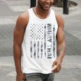 Muay Thai American Flag Camo Military Patriotic Men Tank Top