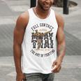 Muay Thai Fighter MMA Full Contact Retro Kickboxing Men Tank Top