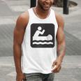 Outdoors Water Sports Canoe Canoeist Raglan Baseball Tee Men Tank Top