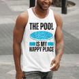 The Pool Is My Happy Place Swimming For Swimmer Men Tank Top