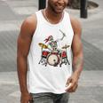 Skeleton Drummer Skull Drum Kit Halloween Men Tank Top