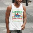 Swimming Christmas Party Swim Swimmer Christmas Ugly Style Men Tank Top Swimming Christmas Party Swim Swimmer Christmas Ugly Style Men Tank Top