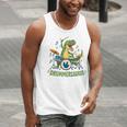 T-Rex Drumming With Drum Kit And Musical Notes Men Tank Top T-Rex Drumming With Drum Kit And Musical Notes Men Tank Top