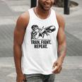 Train Fight Repeat Nak Muay Thai Boxing Fighter Raglan Baseball Tee Men Tank Top Train Fight Repeat Nak Muay Thai Boxing Fighter Raglan Baseball Tee Men Tank Top